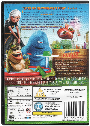 monsters vs aliens dvd blurb