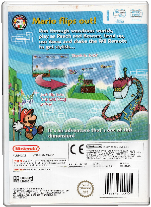 super paper mario wii game blurb